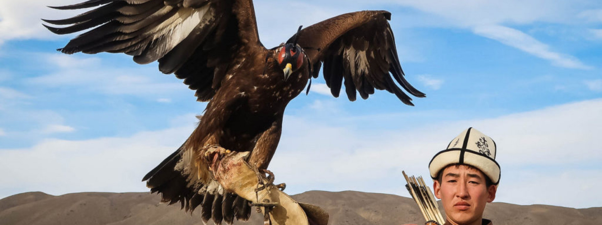 Centuries old tradition of the Kyrgyz: Hunting with a golden eagle